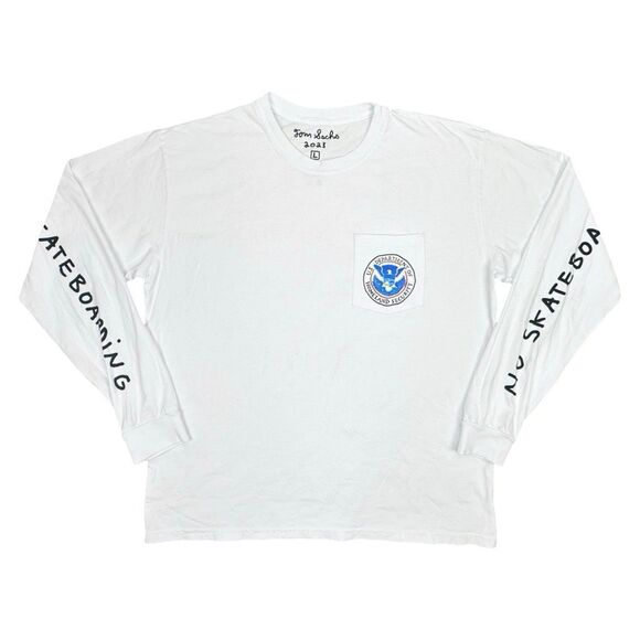 Tom Sachs No Skateboarding Long Sleeve Tee - Size Large - Picture 1 of 5